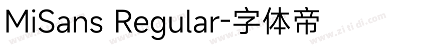 MiSans Regular字体转换